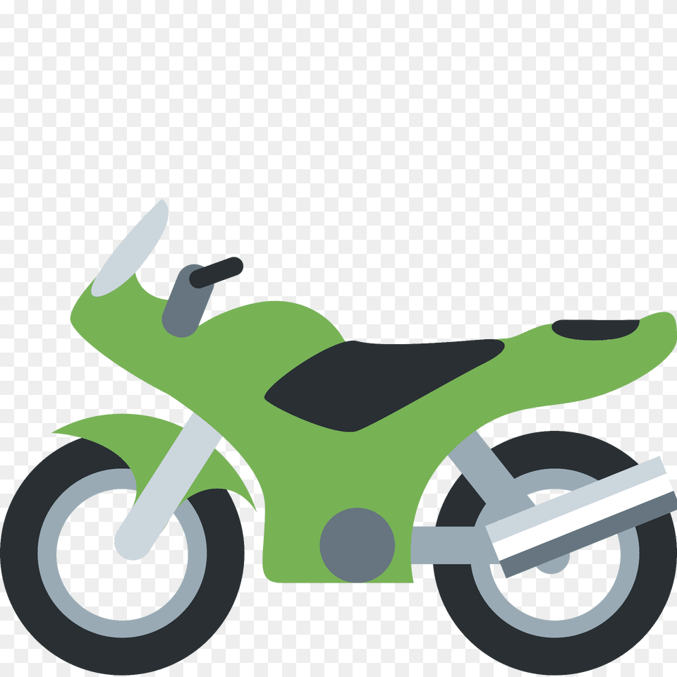 Motorcycle Emoji Clipart, Vehicle, Transportation, Motor Scooter, Moped Png Image