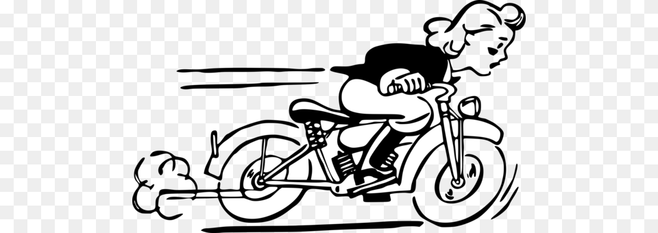 Motorcycle Harley Davidson Bicycle Woman Driving Girl On Motorcycle Clipart, Stencil Free Transparent Png