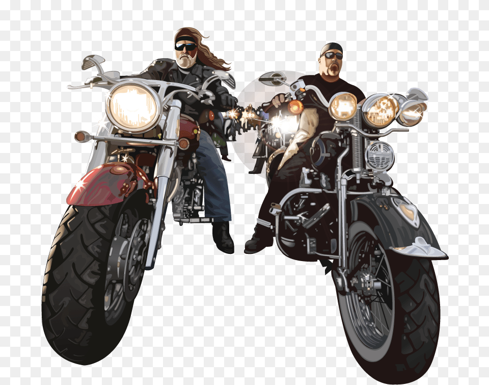 Motorcycle Harley Davidson Biker, Vehicle, Transportation, Person, Man Png