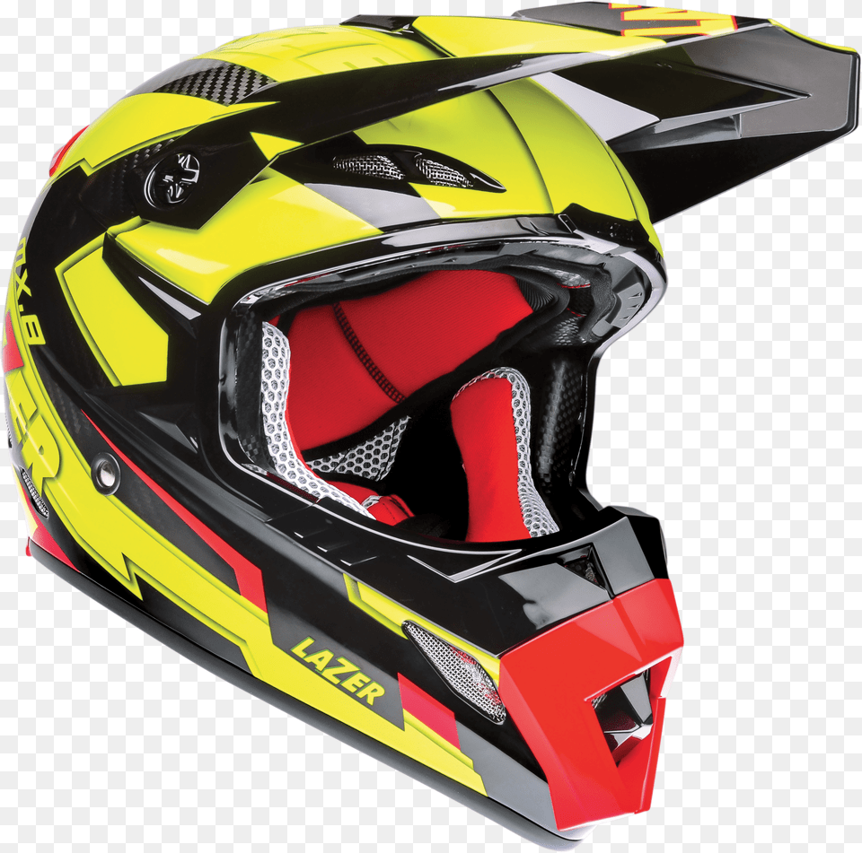 Motorcycle Helmet Lazer Mx8 Geotech Pc Black Carbon Motorcycle Helmet, Crash Helmet, Clothing, Hardhat Png