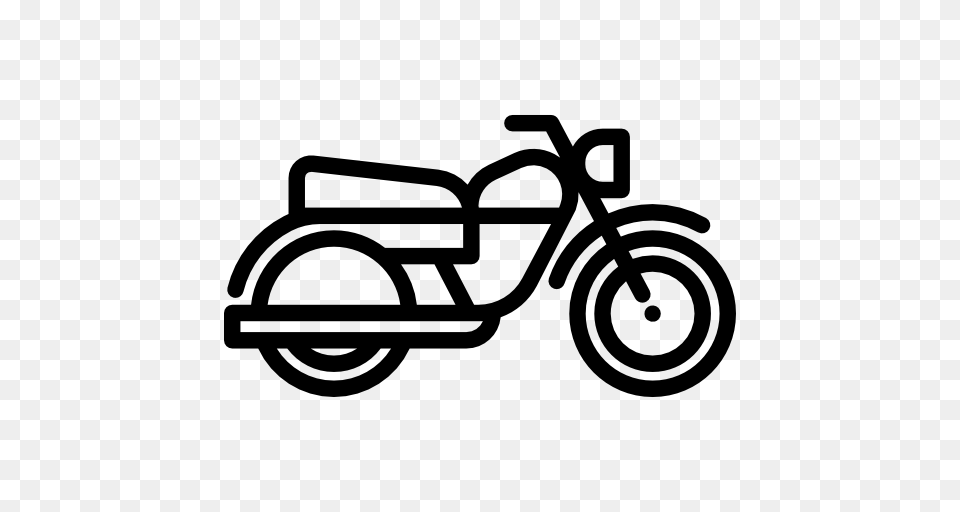 Motorcycle Icon, Vehicle, Transportation, Stencil, Device Free Transparent Png