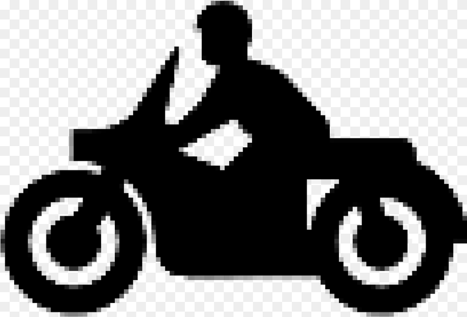 Motorcycle Icon, Gray Free Png