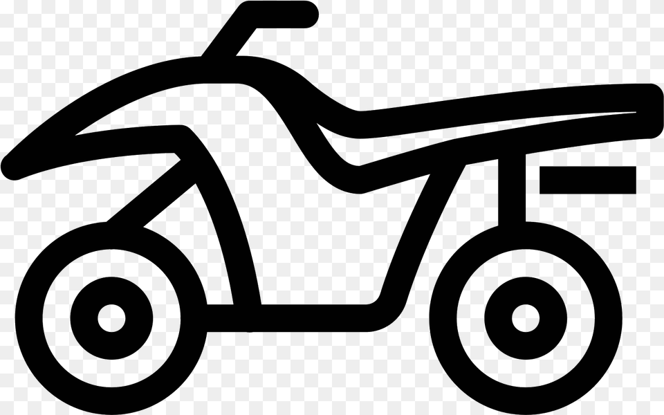 Motorcycle Icon, Gray Free Transparent Png