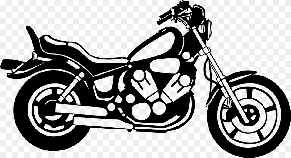 Motorcycle Icon Searchpng Happy Birthday Motor Bike, Gray Free Png