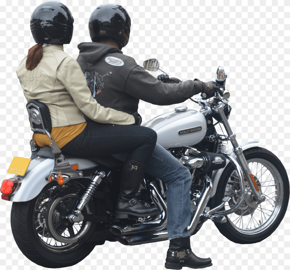 Motorcycle People On Motorbike Free Png Download