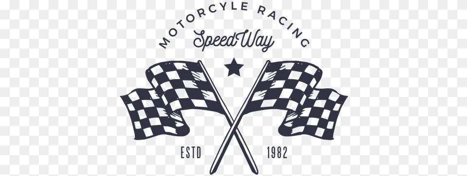 Motorcycle Racing Flag Logo T Shirt Racing Black, Accessories, Symbol Png Image