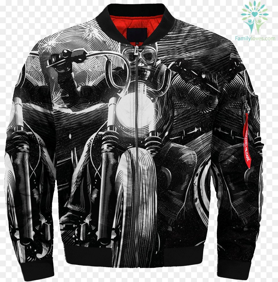 Motorcycle Rider Skull Over Print Jacket Tag Familyloves, Clothing, Coat, Adult, Male Free Png