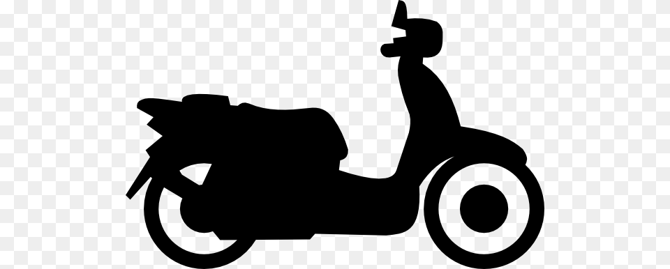 Motorcycle Silhouette Cliparts, Gray Png
