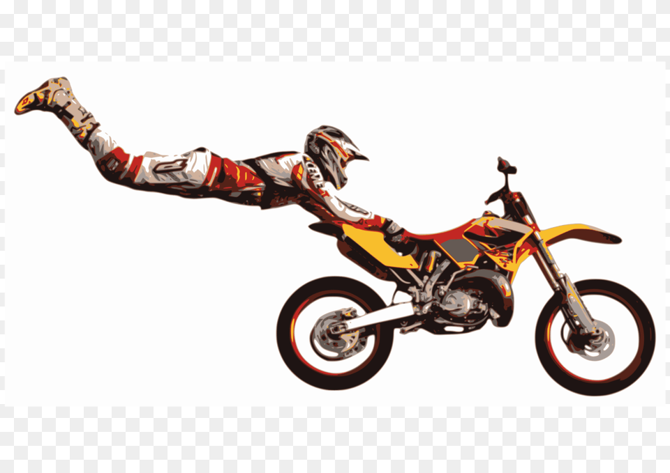 Motorcycle Stunt Riding Freestyle Motocross Enduro Motorcycle Free, Vehicle, Transportation, Wheel, Machine Png