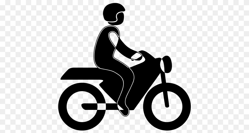 Motorcycle Taxi Motorcycle Scooter Icon With And Vector, Gray Png Image