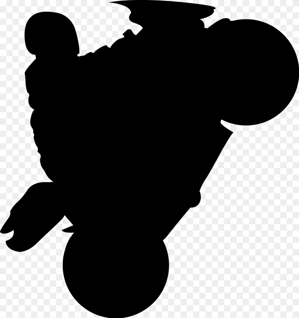 Motorcycle Wheelie, Gray Png Image