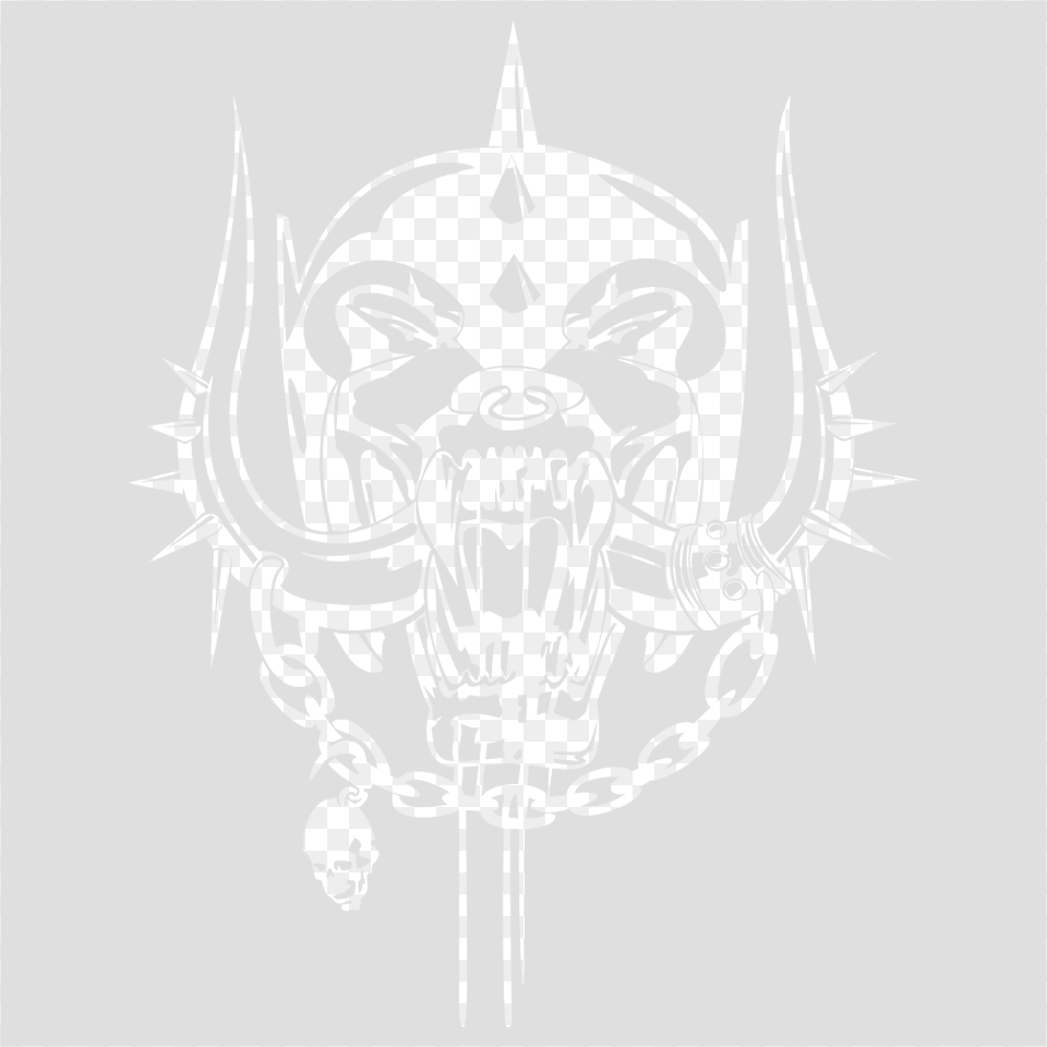 Motorhead Logo Tattoo Illustration, White Png Image