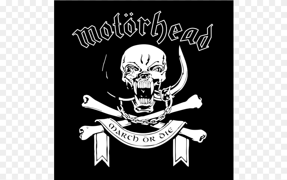 Motorhead March Or Die Album Cover, Emblem, Symbol, Person, Pirate Png Image