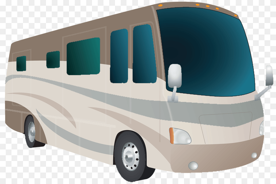 Motorhome Cartoon Clipart, Transportation, Van, Vehicle, Bus Free Png Download