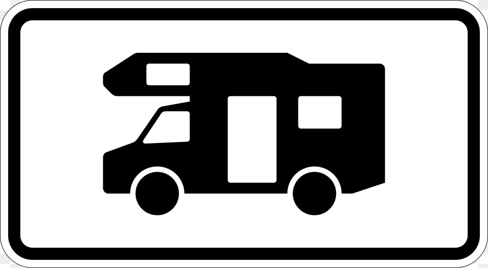 Motorhomes Amp Campers Clipart, Transportation, Van, Vehicle, Sign Free Png Download