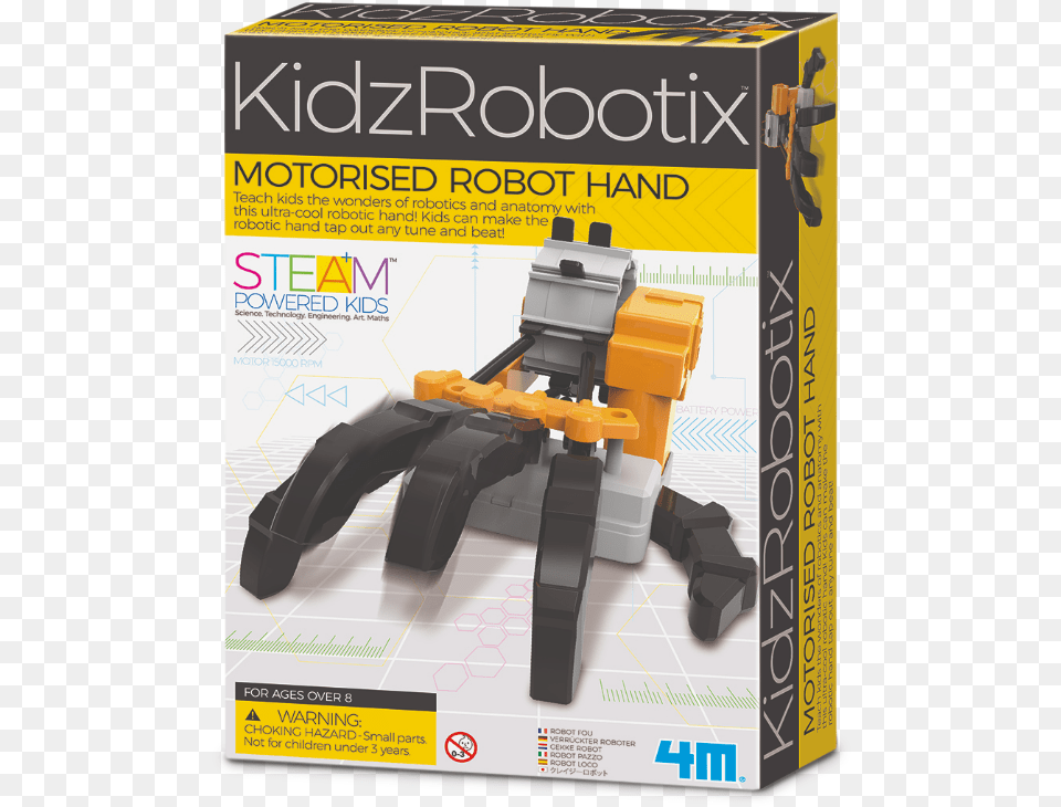 Motorised Robot Hand Kit Motorized Robotic Hand Kidzrobotix Free Png Download