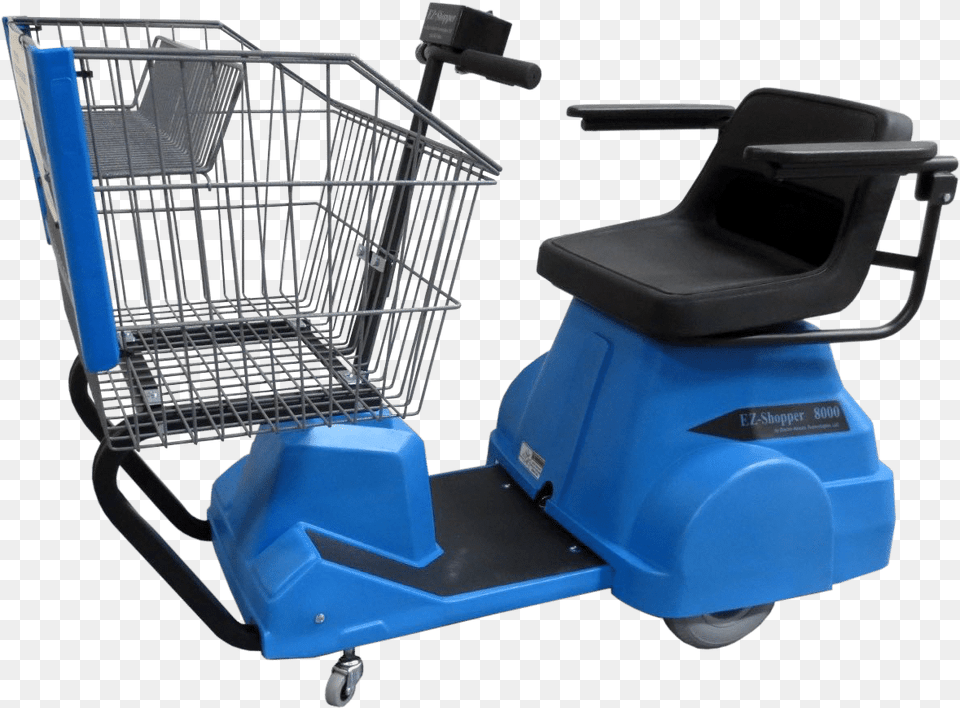 Motorized Shopping Cart Blue, Device, Tool, Plant, Lawn Mower Free Png Download
