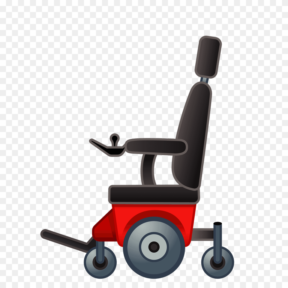 Motorized Wheelchair Emoji Clipart, Chair, Furniture, Grass, Plant Free Transparent Png