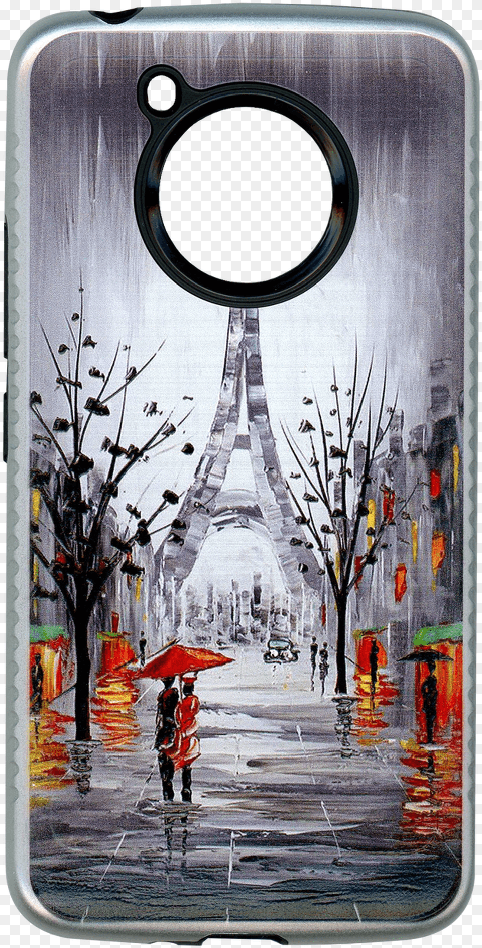 Motorola E4 Carbon Fiber Design Paris Tower Oil Painting Paris Love Free Png