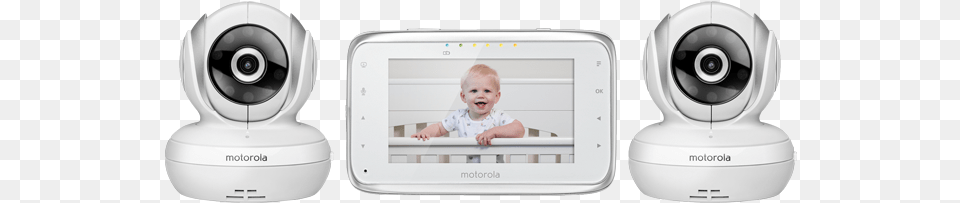 Motorola Mbp38s 2 Digital Video Baby Monitor With 2 Motorola Dual Baby Monitor, Electronics, Camera, Speaker, Person Free Transparent Png