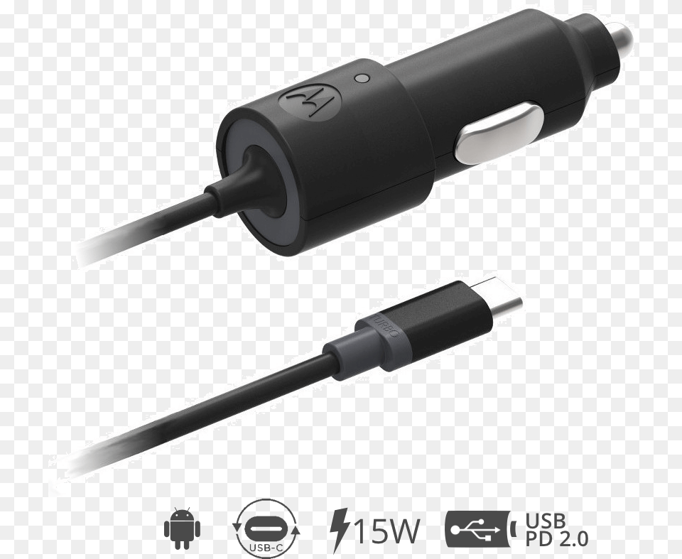 Motorola Turbopower 15 Usb C Car Charger Android, Device, Screwdriver, Tool Free Png