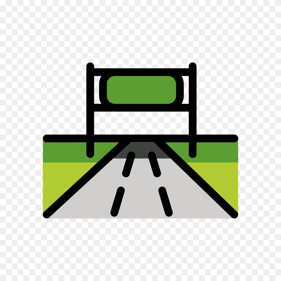 Motorway Emoji Clipart, Road, Fence Png