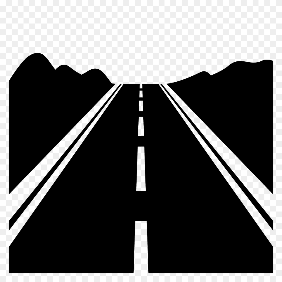 Motorway Emoji Clipart, Road, Freeway, Highway, Tarmac Png