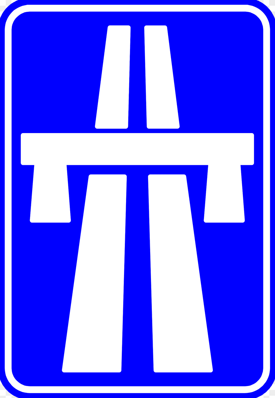 Motorway Sign In Belgium Clipart, Symbol, Road Sign Png