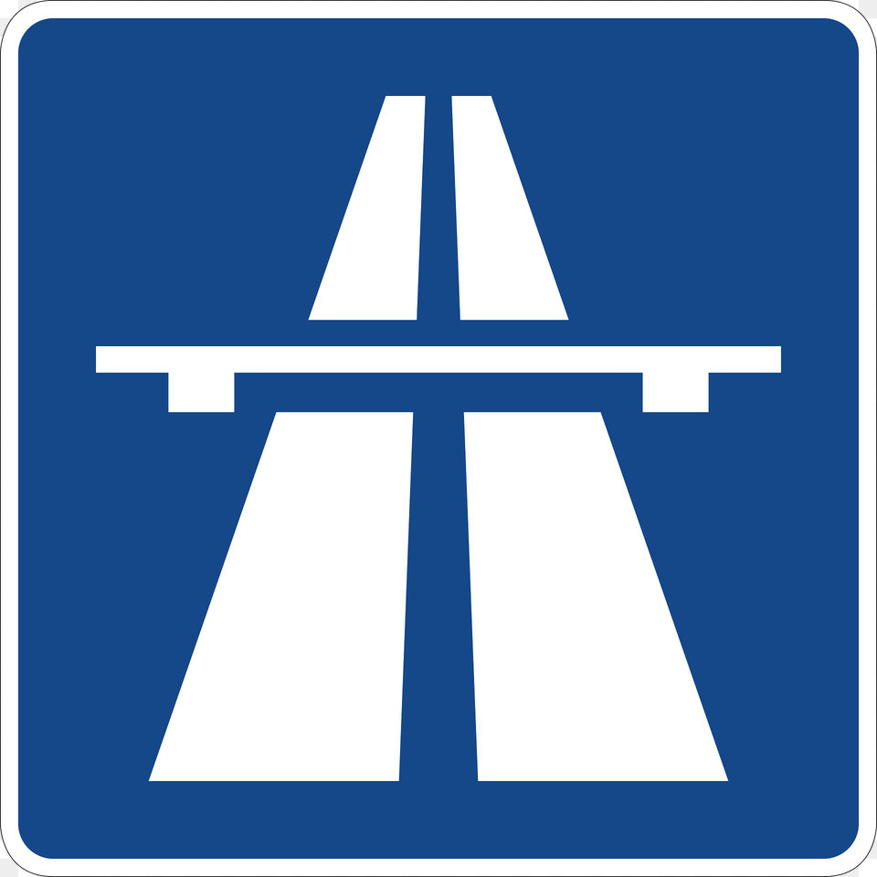 Motorway Sign In Germany Clipart, Symbol, Mailbox Free Transparent Png
