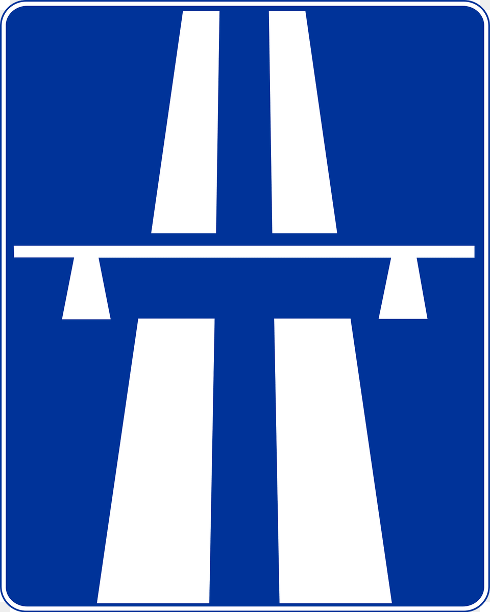 Motorway Sign In Poland Clipart, Road, Tarmac, Symbol, Zebra Crossing Png