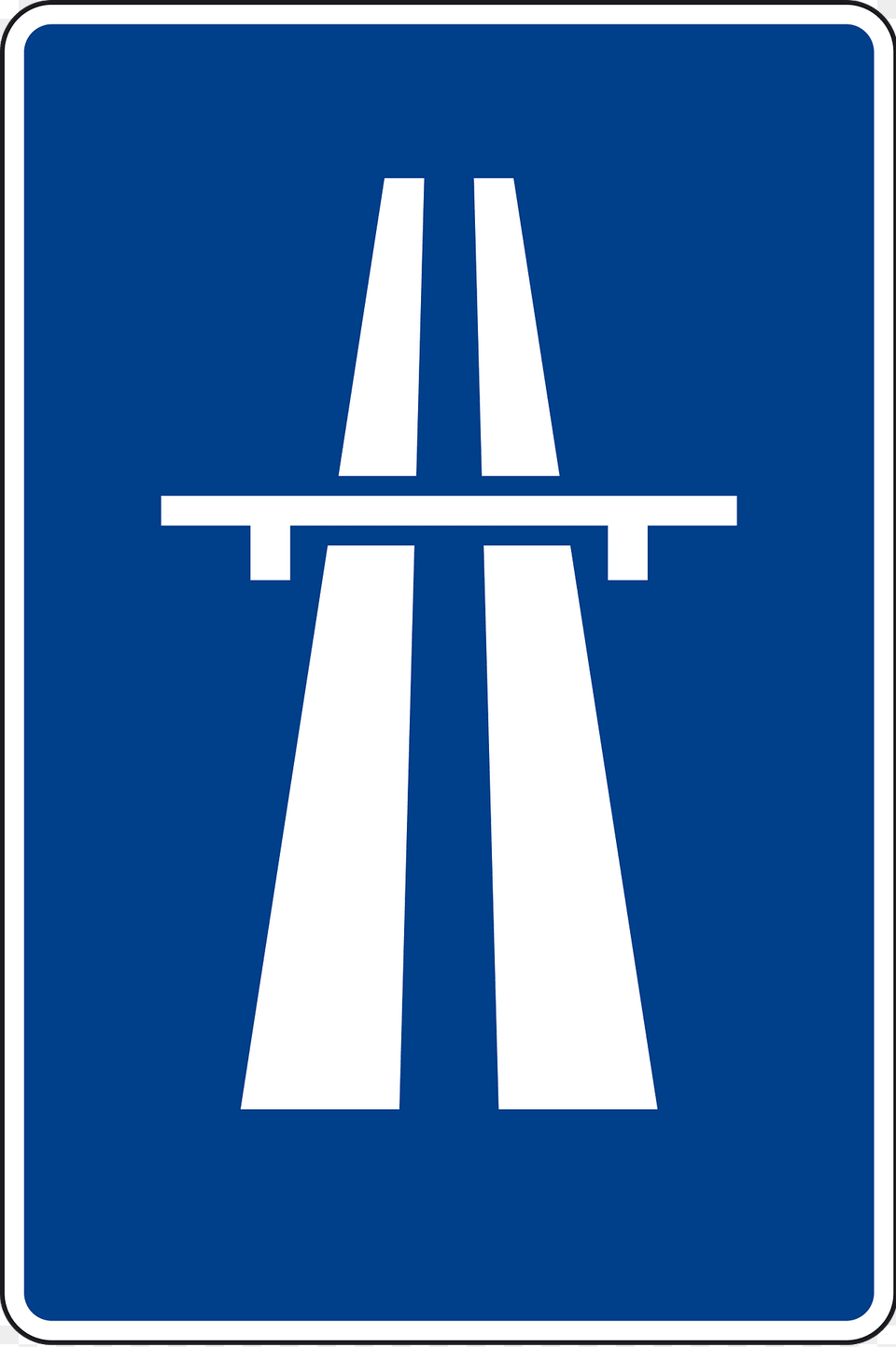 Motorway Sign In Spain Clipart, Symbol, Road Sign Png Image