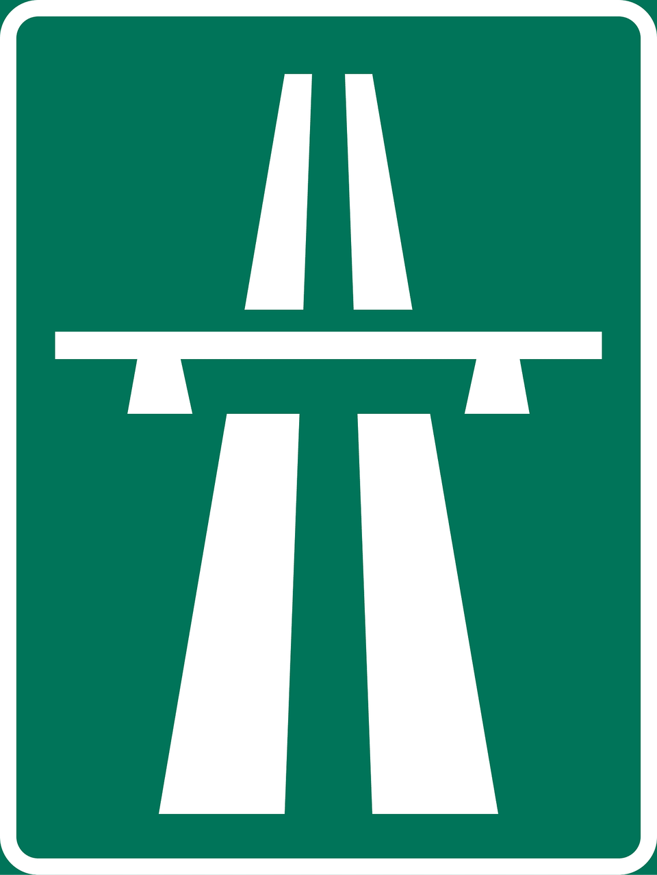 Motorway Sign In Sweden Clipart, First Aid, Symbol, Road Sign Png Image