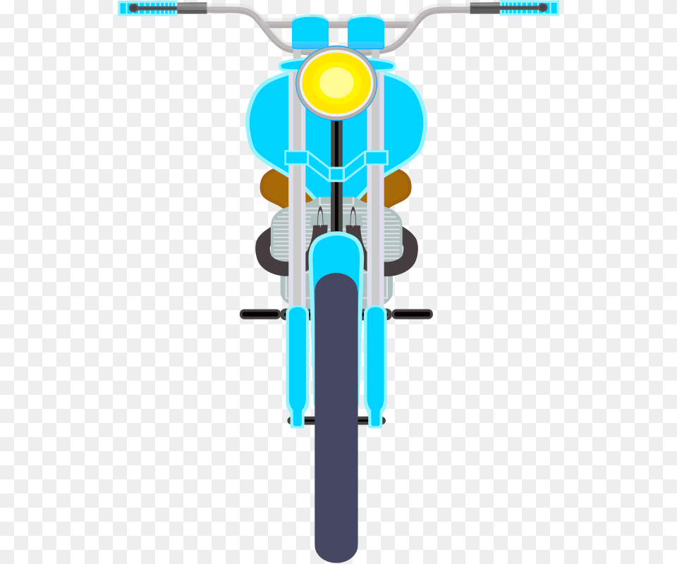 Motos De Face Clipart Bike Forward Facing, Motorcycle, Transportation, Vehicle Free Png Download