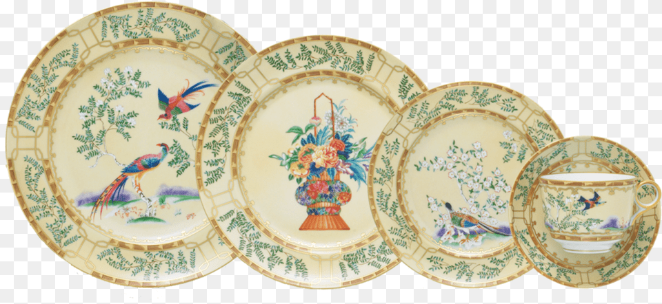 Mottahedeh Ching Garden, Saucer, Art, Pottery, Porcelain Free Png