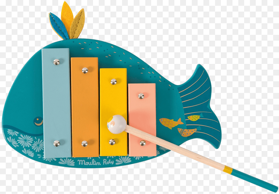 Moulin Roty Whale Xylophone Xylophone Moulin Roty, Musical Instrument, Mace Club, Weapon Png Image