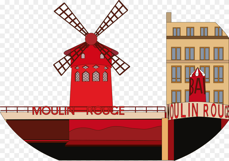 Moulin Rouge Clipart, Neighborhood, Water, Waterfront, Architecture Png