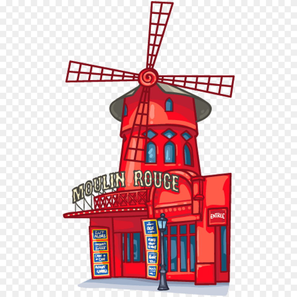 Moulin Rouge Paris, Engine, Machine, Motor, City Png