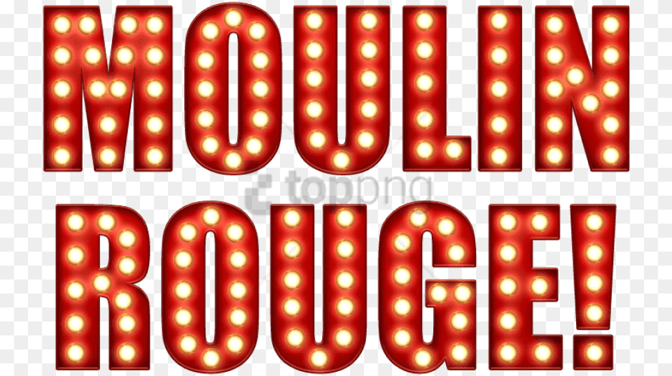 Moulin Rouge Sign Image With Moulin Rouge Logo, Light, Traffic Light, Text, Electronics Free Png