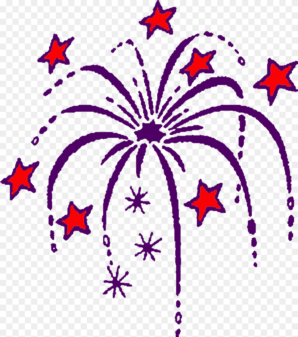 Mounds View Festival In The Park Animated Fourth Of July Fireworks, Purple, Pattern, Plant Free Png