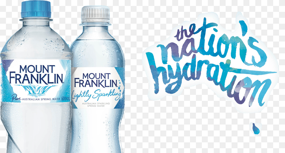 Mount Franklin Water Mount Franklin Lightly Sparkling Lemon Water, Bottle, Water Bottle, Beverage, Mineral Water Free Png