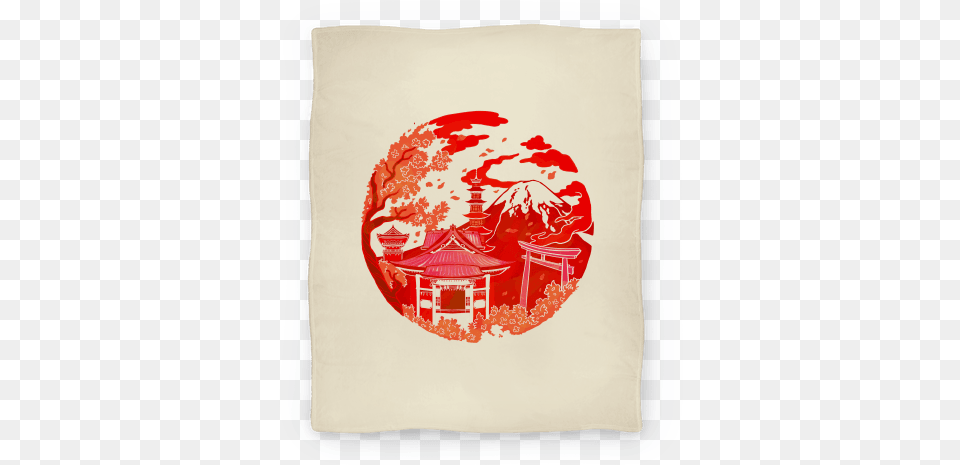 Mount Fuji And Shinto Shrines Inside The Rising Mount Fuji T Shirt, Fashion, Home Decor, Clothing, Cushion Free Png Download