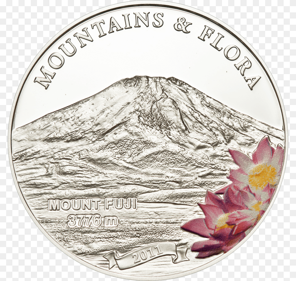 Mount Fuji Coin, Money, Nickel Png Image