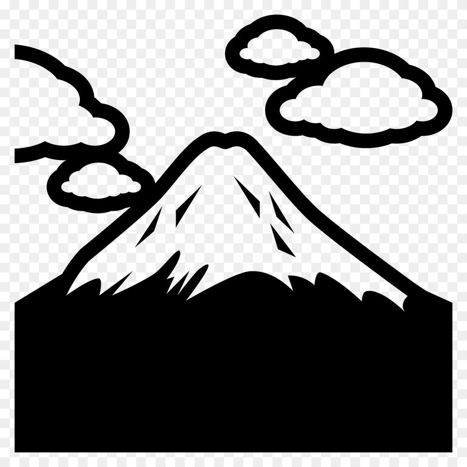 Mount Fuji Emoji Clipart, Mountain, Nature, Outdoors, Face Free Transparent Png