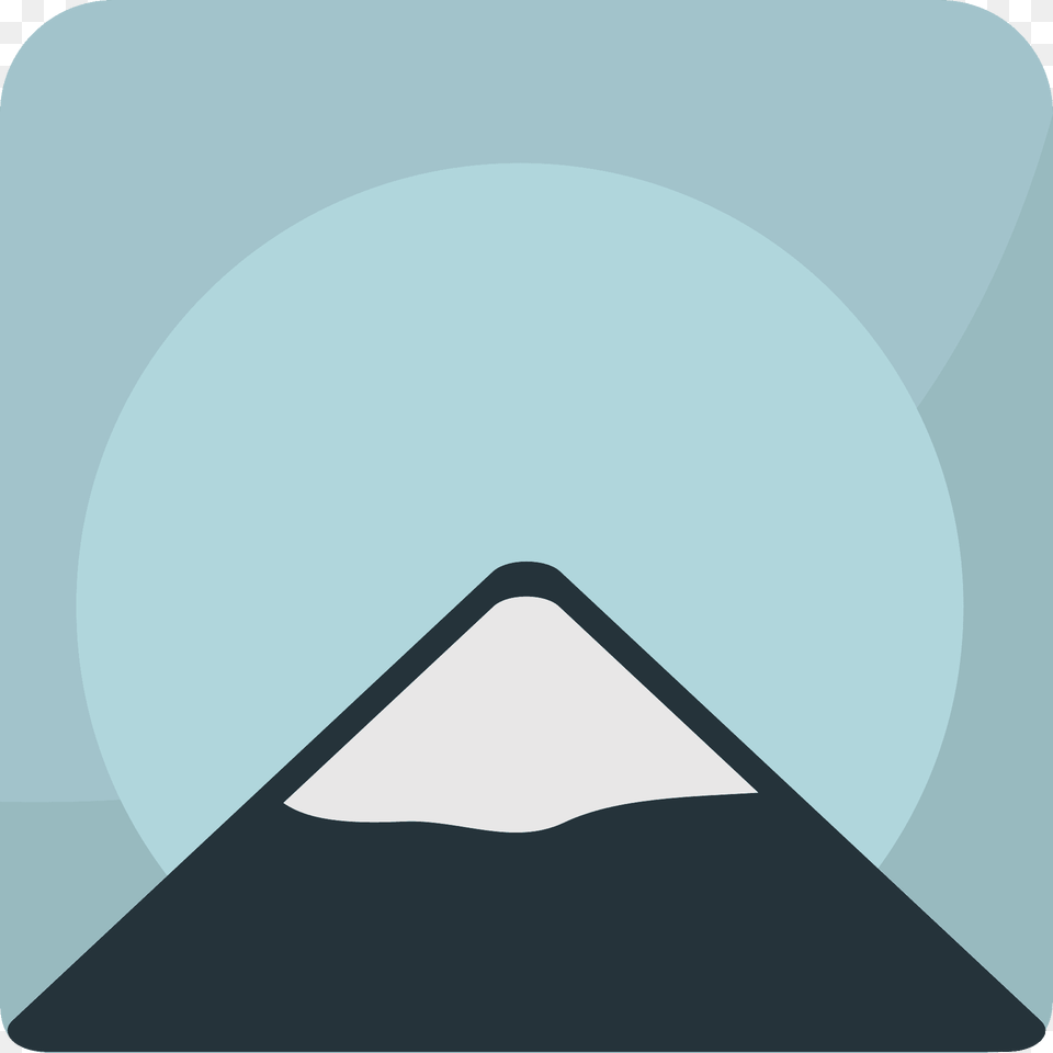 Mount Fuji Emoji Clipart, Triangle, Lighting, Outdoors, Nature Png Image