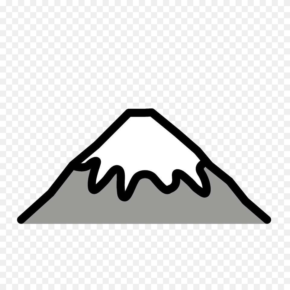 Mount Fuji Emoji Clipart, Logo, Symbol, Weapon Free Transparent Png