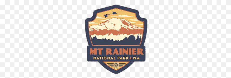 Mount Rainier National Park Emblem, Badge, Logo, Symbol Free Transparent Png