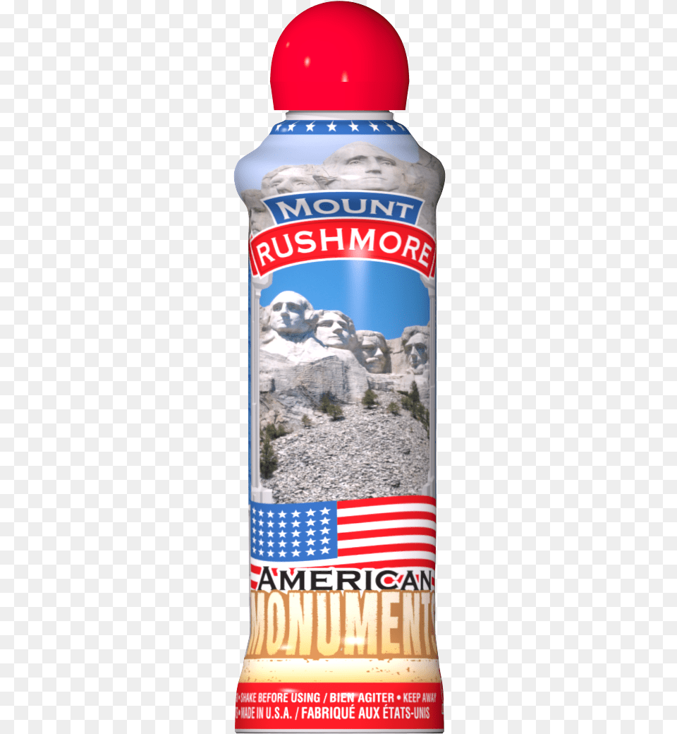 Mount Rushmore Bingo Ink Download, Bottle, Water Bottle, Person, Face Png Image