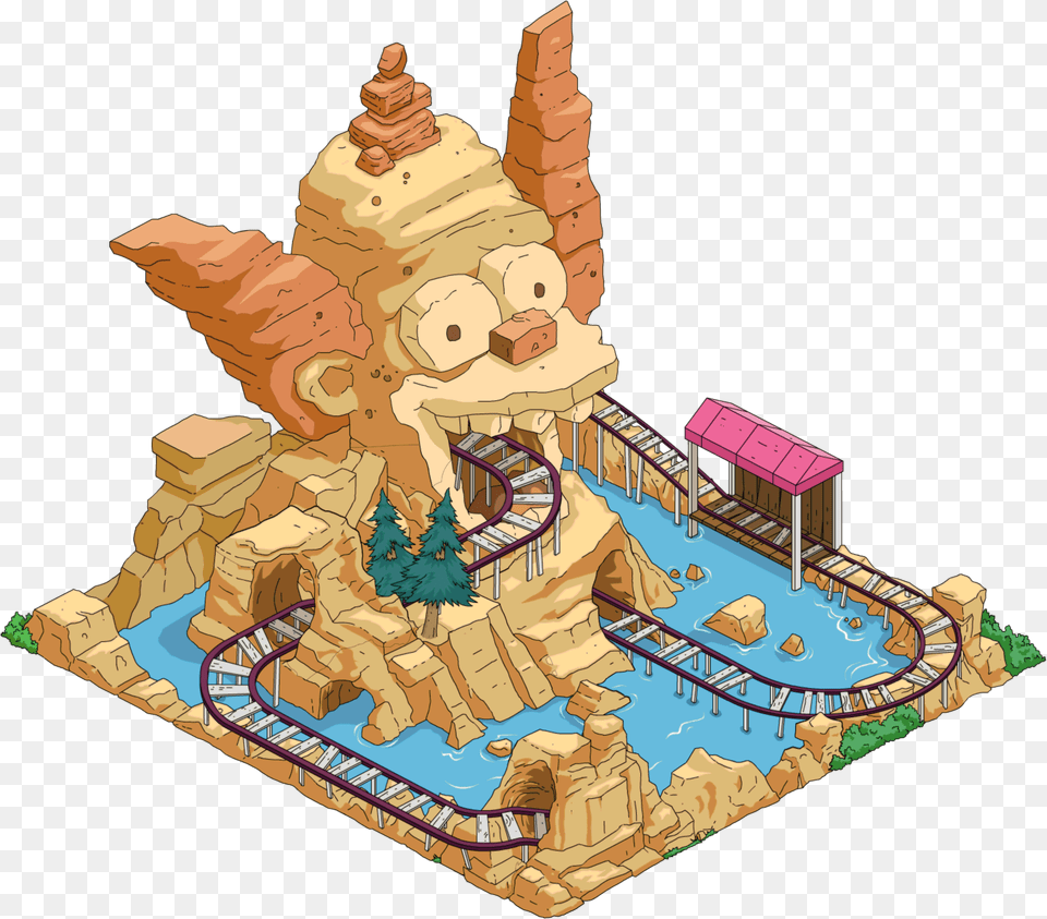Mount Rushmore Clipart Tattoo Simpsons Tapped Out Mt Krustmore, Water, Amusement Park, Fun, Roller Coaster Free Transparent Png