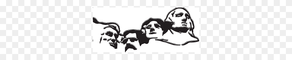 Mount Rushmore Decal, Stencil, Person, Face, Head Png Image