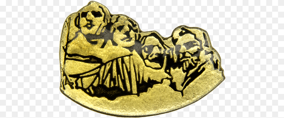 Mount Rushmore Pin Gold Godertme, Accessories Free Png Download